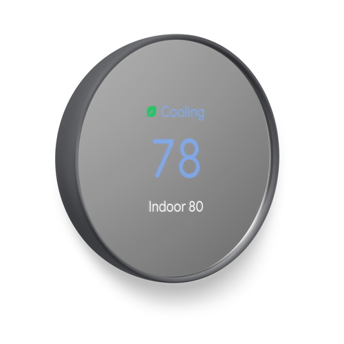 Google Nest Thermostat in Charcoal