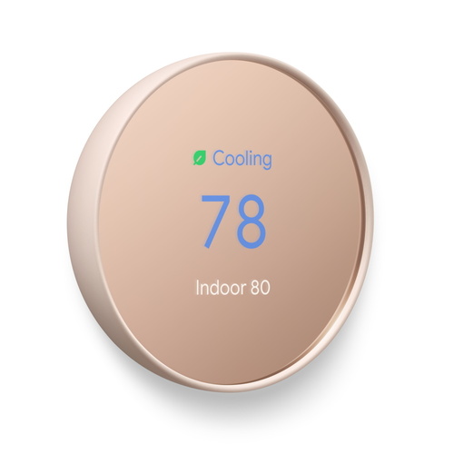 Google Nest Thermostat in Sand