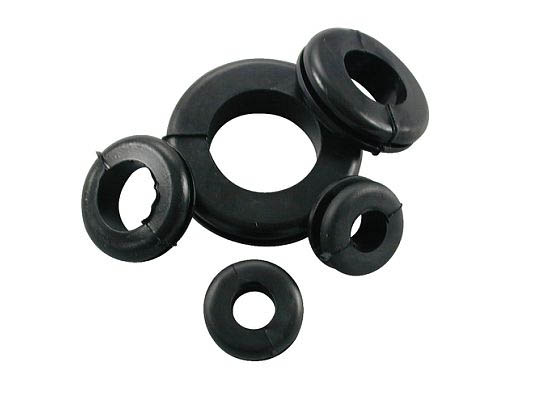 44051H - 5/8" Mounting Hole Black Grommet 7 Pcs