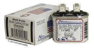 USA2029 - 5MFD 370/440V OVAL USA MADE CAPACITOR