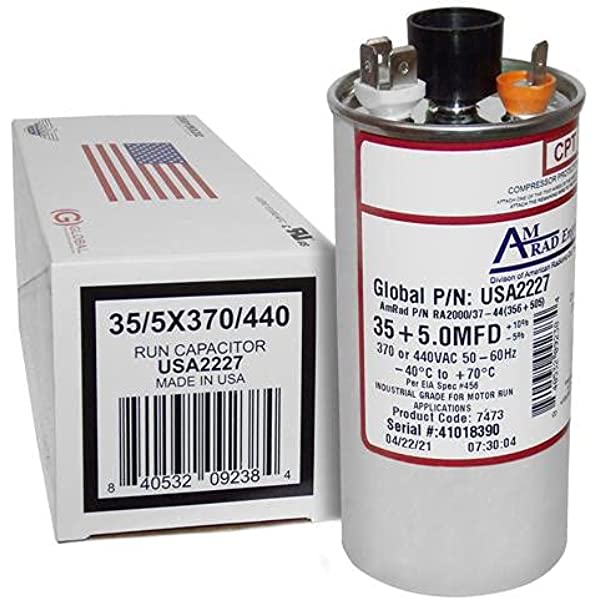 USA2227 - CAPACITOR 35-5X370/440 ROUND USA