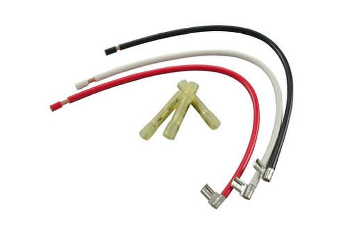 2520F - Compressor Leads w/Flags 10 AWG Motor Wire & CS Heat Shrink