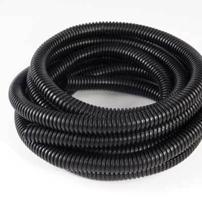 4305F - 3/8" I.D. Black Split Loom (Flex-Guard) Tubing 10 Ft