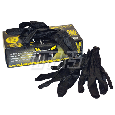 79138 - Black Mamba Gloves - Blk Nitrile Gloves - XL 100/box