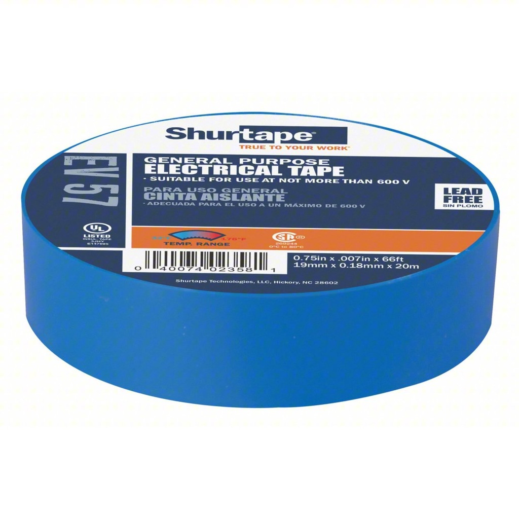 EV057BLU - EV 57 General Purpose Blue Electrical Tape