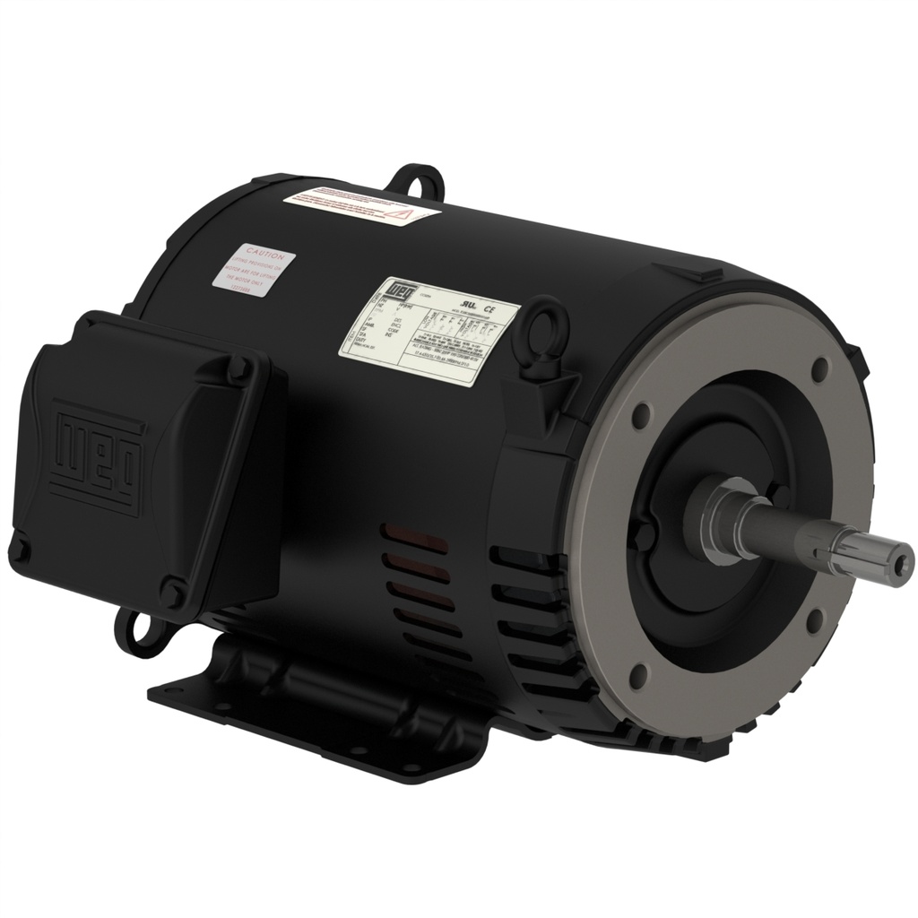 00518OT3E184JM-S - Rolled Steel JM Pump NEMA Premium Efficiency 5 HP 4P 182/4JM 3Ph 230/460//190-220/380-415 V 60 Hz IC01 - ODP - Foot-mounted