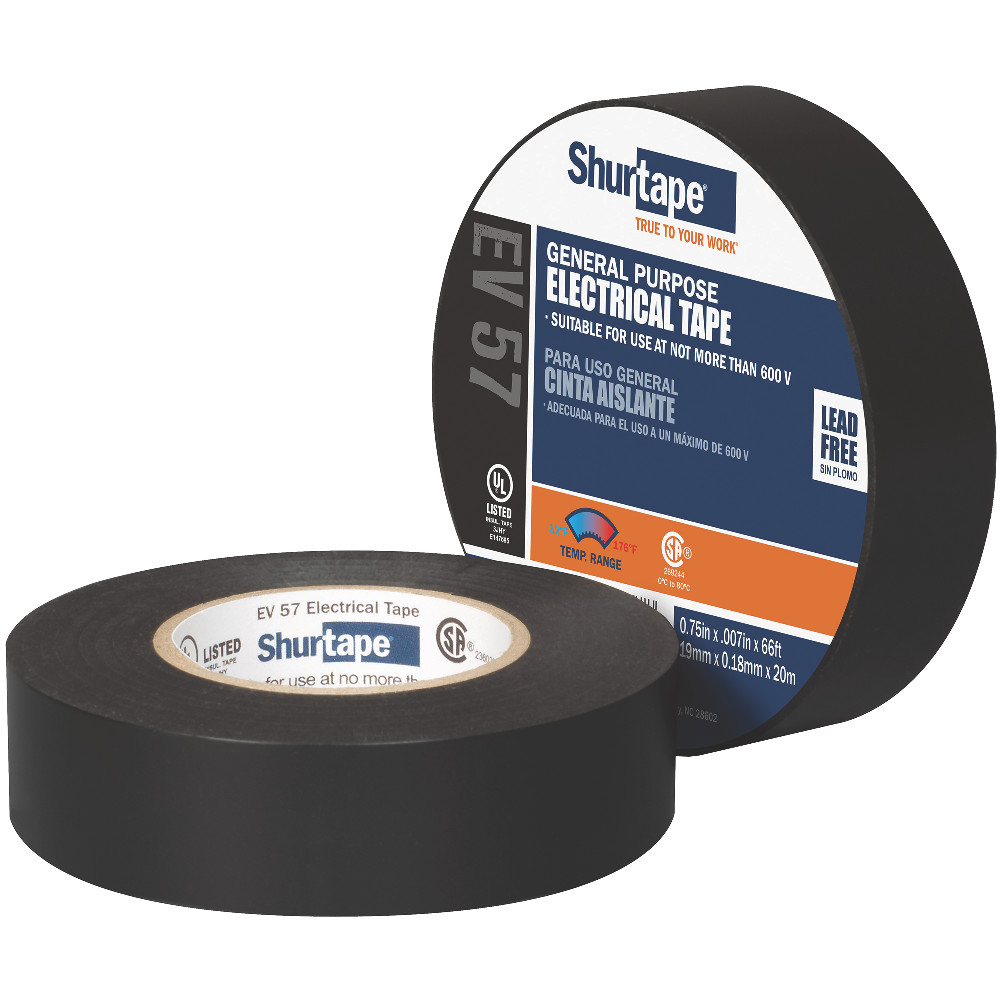 EV057BLK - EV 57 General Purpose Black Electrical Tape