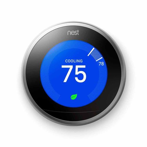 GT3008US - Google Nest Learning Thermostat (3rd Gen) in Stainless Steel