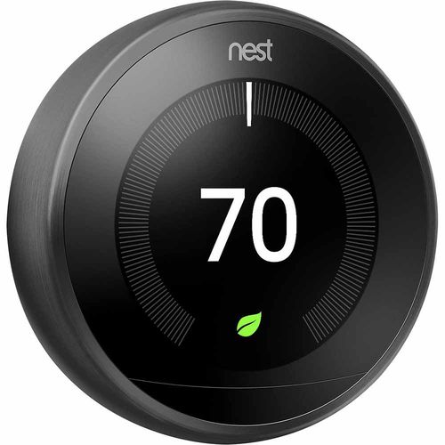 GT3016US - Google Nest Learning Thermostat (3rd Gen) in Carbon Black