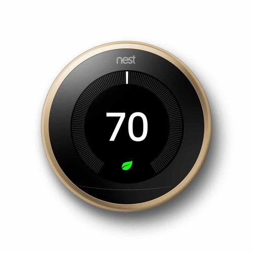 GT3032US - Google Nest Learning Thermostat (3rd Gen) in Brass