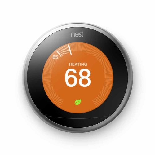 GT3019US - Google Nest Learning Thermostat (3rd Gen) in Polished Steel