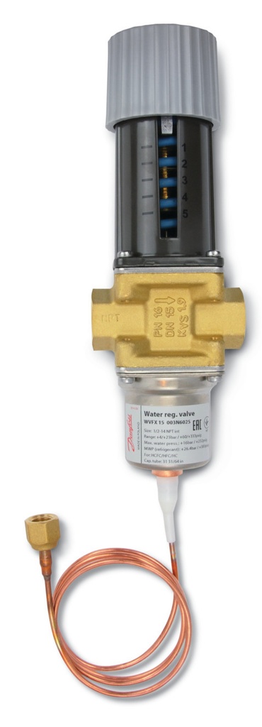 003N6025 - Pressure operated water valve, WVFX 15, 4.00 bar - 23.00 bar, 1.900 m³/h