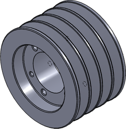 [4B48SD] 4B48SD - Quick Detach (QD) 4-Groove 5.15" OD Sheave A/B Belt Section