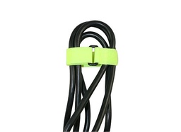 [20813] 20813 - 8" Neon Yellow Hook & Loop Velcro Strip-Tie Fasteners with B