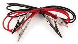 [219F] 219F - 10 Amp Alligator Test Clips w/ 30" Vinyl Leads 1Red Wire/1Bl